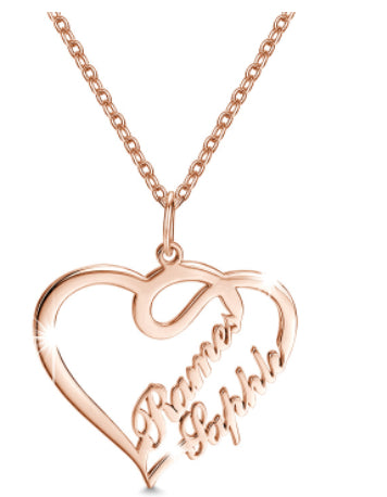 Collar Personalizado con Nombres y Doble Corazón - Image 7