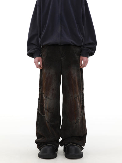 Pantalones Vaqueros Holgados Desgastados para Hombre - Estilo Urbano Relajado - Image 3