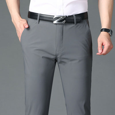 Pantalones Casuales de Seda de Hielo para Hombre - Comodidad de Verano - Image 4