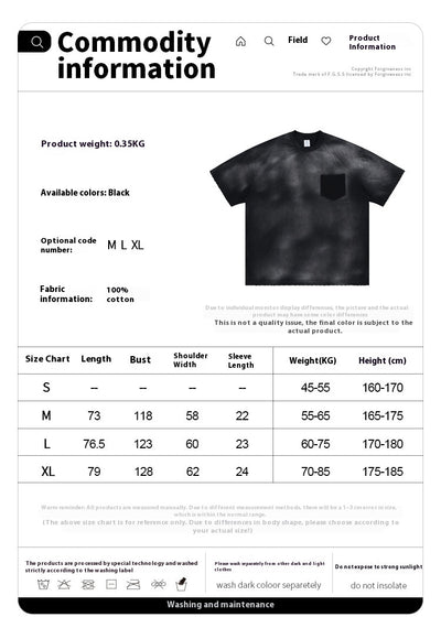Camiseta de Algodón Lavado Estilo Americano para Hombre - Image 6