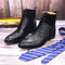 Botas de Motociclista de Cuero Genuino Artesanales para Hombre