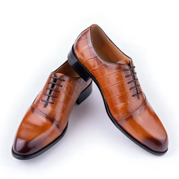 Zapatos de Vestir para Hombre en Cuero Vacuno Premium Confeccionados a Mano