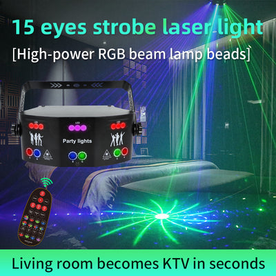 Luces LED Giratorias Multicolor con Sensor de Voz para Karaoke - Image 11