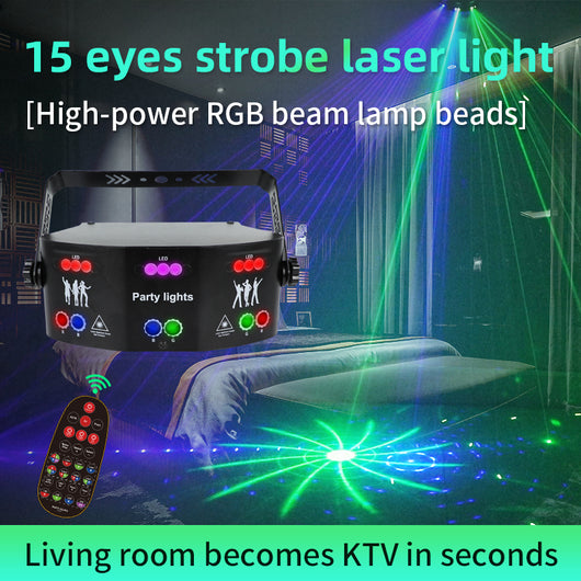 Luces LED Giratorias Multicolor con Sensor de Voz para Karaoke - Image 11