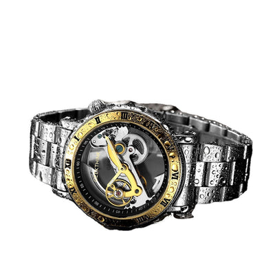 Reloj Mecánico Automático Esqueleto 3D Acero Inoxidable para Hombre - Image 6