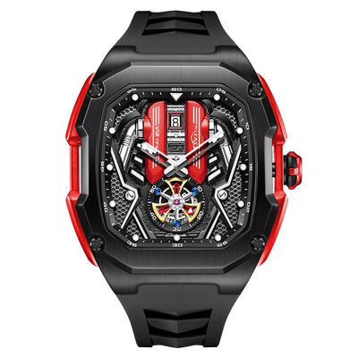 Reloj Tonneau de Lujo Hueco 3D con Luminiscencia y Resistencia al Agua - Image 7