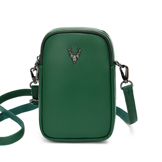 Bolso Bandolera de Cuero Multicapa para Celular y Documentos - Image 4