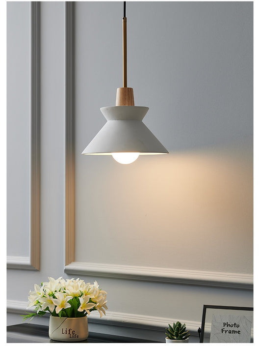 Lámpara Colgante Nórdica Estilo Cemento y Madera - Image 14