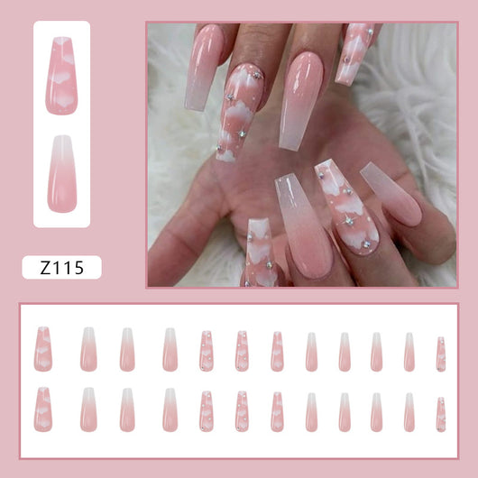 Uñas Postizas Bailarina Desprendibles de Larga Duración - Image 12