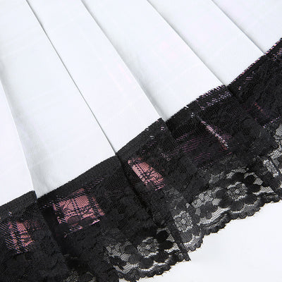 Falda Plaid con Cordones Sexy Estilo Europeo y Americano - Image 13