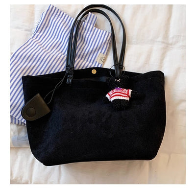 Bolso de Hombro Retro Ante Otoño Invierno Gran Capacidad Premium - Image 12