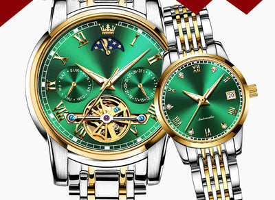 Pareja de Relojes Mecánicos Automáticos Sincronizados - Image 10