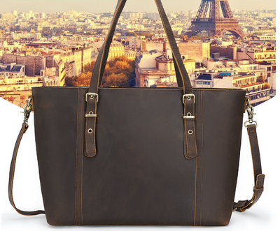 Bolso de Cuero Genuino Estilo Vintage para Mujer - Bolsa Tote Elegante - Image 6