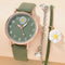 Reloj de Cuarzo Versátil para Niñas - Conjunto de Moda Trendy