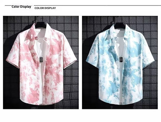 Camisa Estampada Transpirable Ice Silk para Hombre - Colección Premium Verano - Image 14