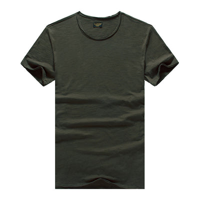 Camiseta Básica Slim Fit Cuello Redondo - Colores Lisos Primavera Verano - Image 17
