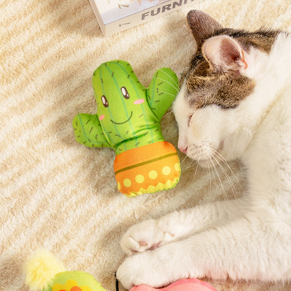 Juguete Interactivo de Menta para Gatos - Alivio de Estrés Felino