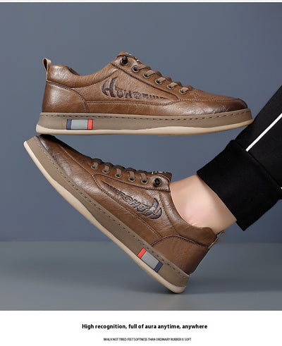 Zapatos de Cuero Casual Transpirables para Hombre - Diseño Versátil - Image 14