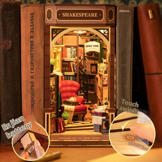 Estantería Decorativa Puzzle Ruolai - Organizador de Libros Modelo 3D - Image 2