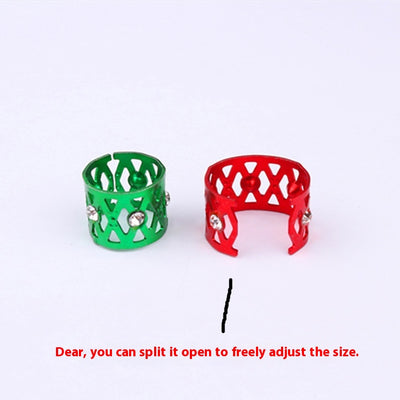 Anillos para Cabello y Pelucas con Joyas - Set de 7 Colores en Aluminio - Image 3