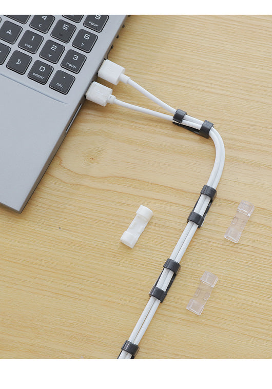 Organizador Adhesivo de Cables y Cordones - Clips de Sujeción para Gestión de Cableado - Image 8