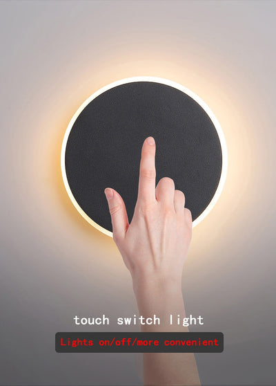 Lámpara LED de Pared Redonda Nórdica - Luz Moderna para Dormitorio y Pasillo - Image 13