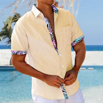 Camisa Playera Hombre Rayas 3D Manga Suelta Casual - Image 10