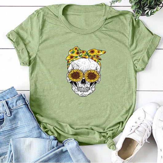 Playera Estampada Casual de Cuello Redondo - Image 22