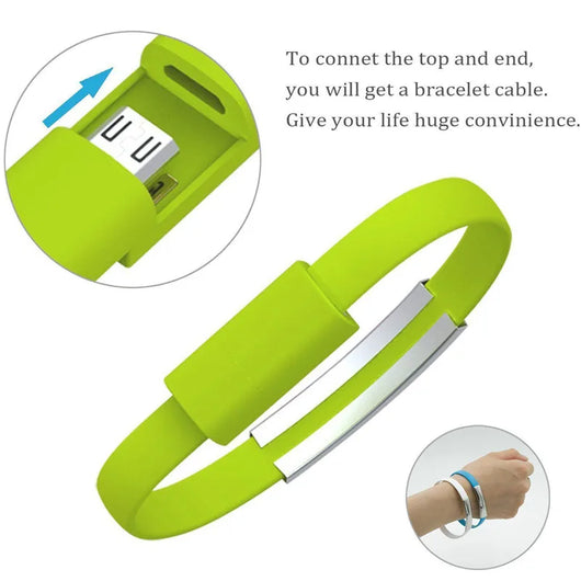 Pulsera Cable USB Silicona - Carga Rápida Portátil - Image 6