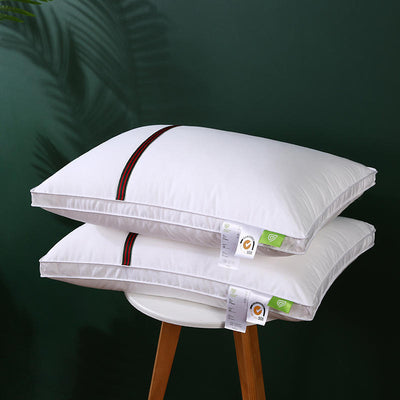Funda de Almohada de Algodón Puro con Relleno de Plumas y Bordado 3D - Image 8