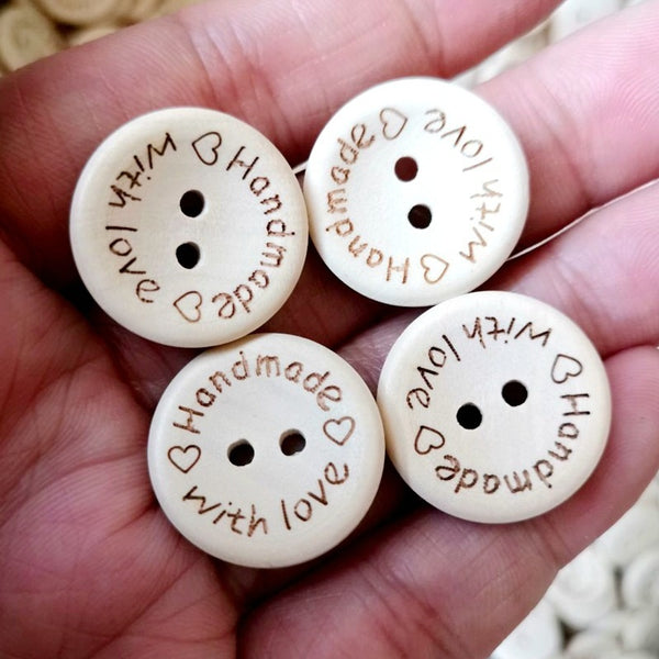 Botón de Madera Perforado Multimedida