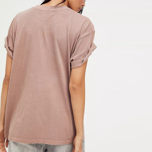 Camiseta Bohemia Retro Estampada para Mujer - Cuello Redondo - Image 13