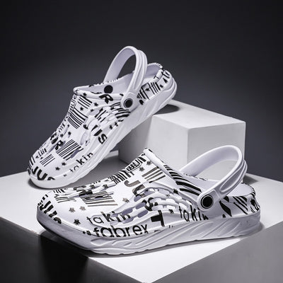 Sandalias de Verano con Estampado de Letras para Hombre - Image 14
