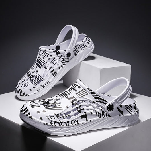 Sandalias de Verano con Estampado de Letras para Hombre - Image 14