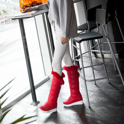 Botas Cálidas de Caña Alta con Suela Gruesa para Mujer - Image 16