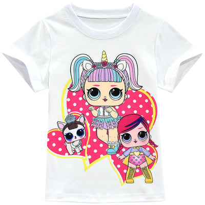 Conjunto Infantil de Falda y Blusa de Manga Corta con Diseño Animado - Image 19