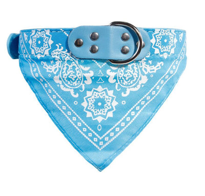Collar bandana absorbente con patrón triangular para perros pequeños - Image 13