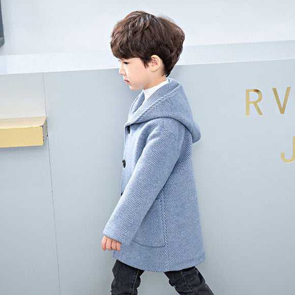 Abrigo de Lana para Niño Largo Invierno