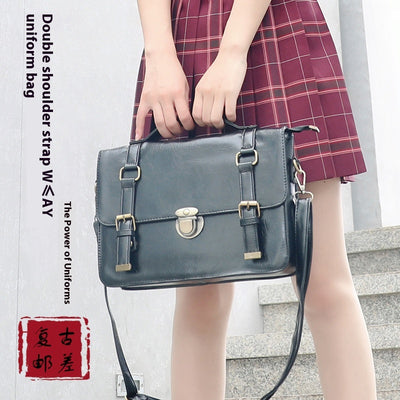 Bolso Mensajero Retro de Gran Capacidad Portátil