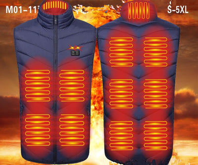 Chaleco Térmico Inteligente para Hombre con 11 Zonas de Calor - Image 7