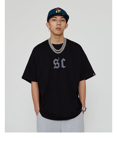 Camiseta Estampada con Letras Estilo Urbano Americano para Hombre - Image 16