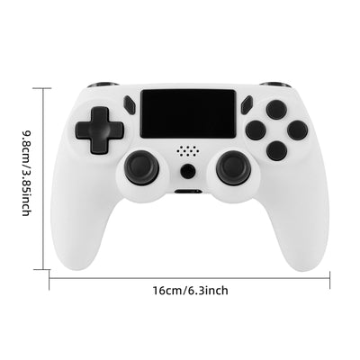 Red game controller with black buttons, D-pad, and dual analog sticks for P4 host gaming. - Image 5