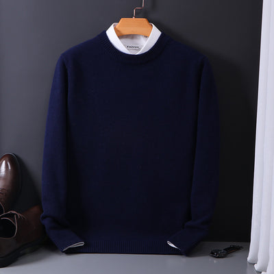 Suéter de Lana Pura para Hombre Cuello Redondo - Image 16