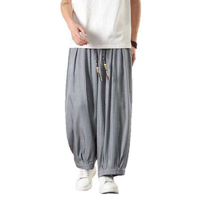 Pantalones Harem Retro Sueltos Talla Grande para Hombre - Image 5