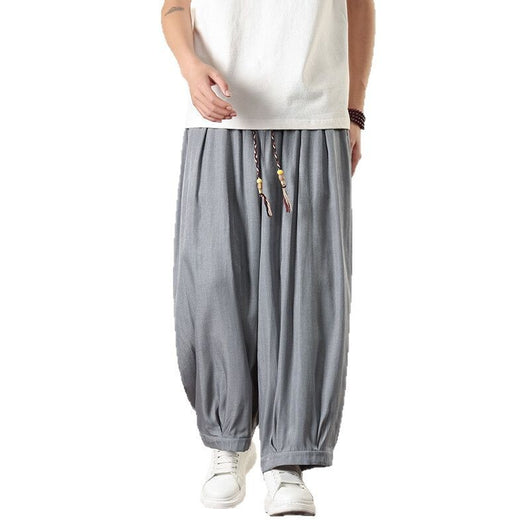 Pantalones Harem Retro Sueltos Talla Grande para Hombre - Image 5