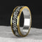 Anillo de Nudo Vikingo en Plata y Bronce para Hombre