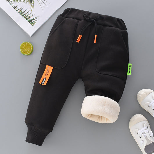Pantalones Cálidos Acolchados de Felpa para Niña - Image 6