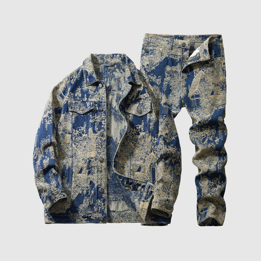 Chaqueta Denim Masculina Texturizada Estilo Americano para Primavera y Otoño - Image 6