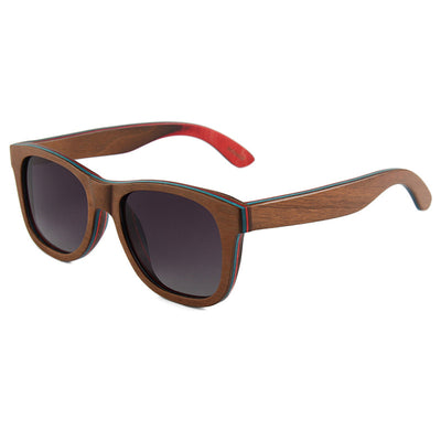 Gafas de Sol Polarizadas con Montura Ovalada y Puente de Madera - Image 4