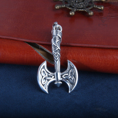 Colgante Hacha Vikinga en Plata Pura